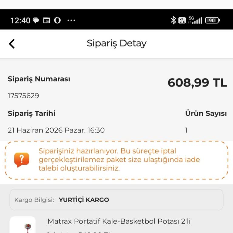 Özdilekteyim Siparişim 6 Gün Boyunca Kargoya Verilmedi