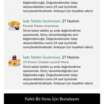 Trendyol GO’da 1300 TL’lik Siparişin İadesi Reddedildi Yanık Ve Çiğ Ürün Şikayeti