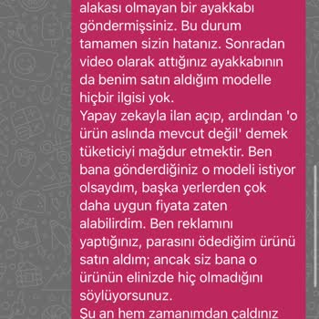 İlanla Uyuşmayan Ürün Ve Satıcının Tehdidi