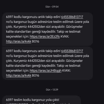 Aras Kargo’nun Teslim Edilmemesi Ve Yanıltıcı Bilgiler Nedeniyle Mağduriyet
