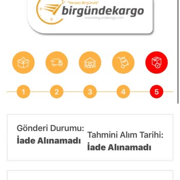 Birgündekargo İade Kargosunu Getirmedi Ve Telefonları Açmıyor
