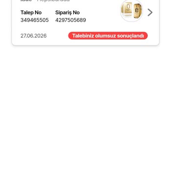 Orijinal Olmadığı Şüpheli Parfüm İadesi Otomatik Reddedildi
