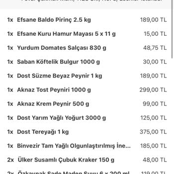 Yemeksepeti Market Siparişinde Teslim Edildiği Görünen Ürünler Eksik Ve Çözüm Talep Ediliyor