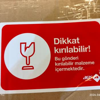 Aras Kargo’dan Gelen Çerçeve Kırık Çıktı