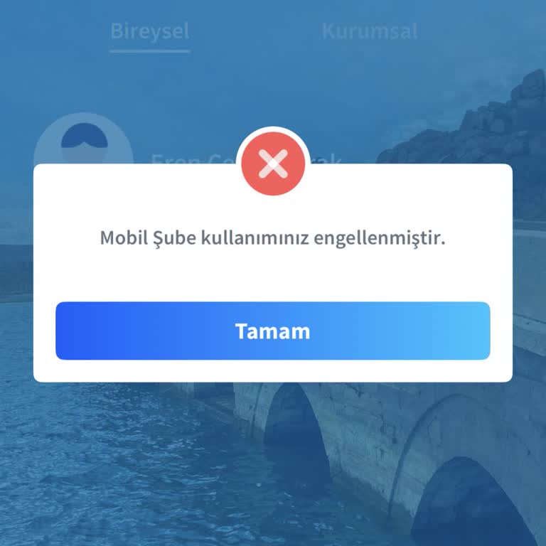 Mobil Şube Erişimi Kesildi, Açıklama Ve Çözüm Bekliyorum