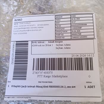 Robo Masaj Aletinde Garanti Belgesi Ve Adaptör Eksikliği