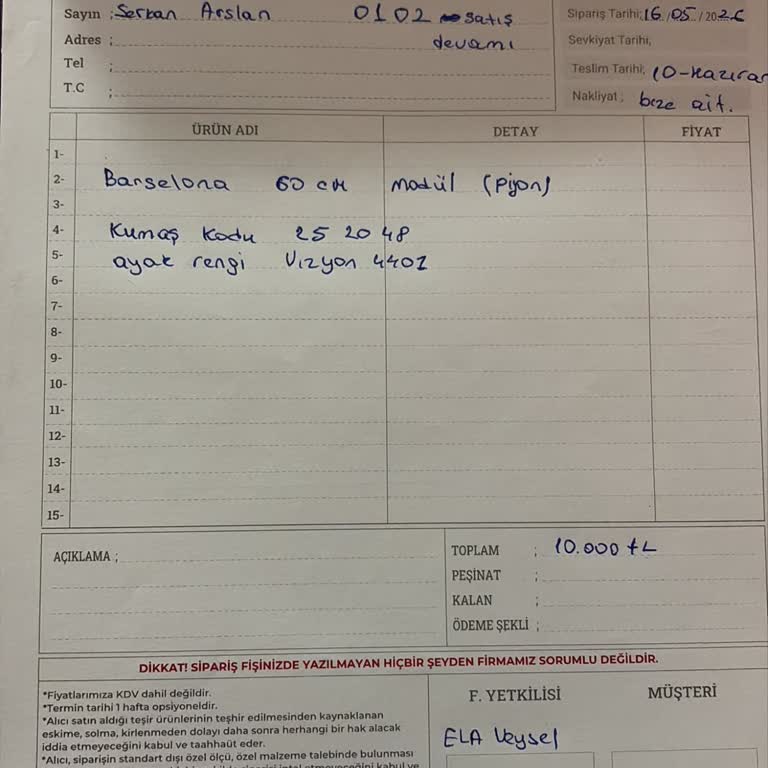 Albimo Mobilya’nın Geciken Teslimatı Ve İade İsteği