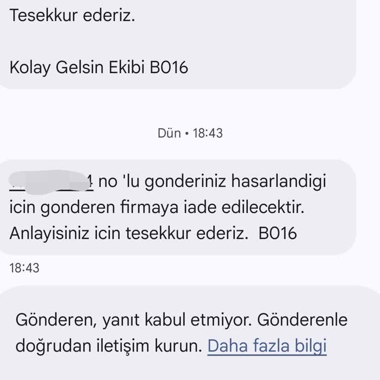 Kargo Gecikmesi Ve Hasarlı Çekmece Şikayeti