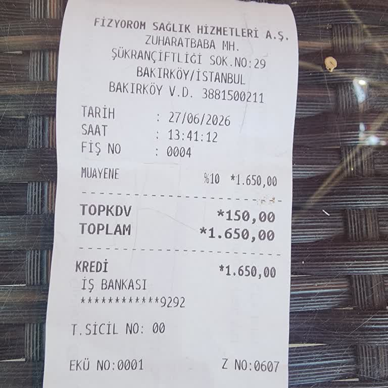 Fizyorom’da Tanı Olmadan Muayene Ücreti Alınması Ve İade Talebi