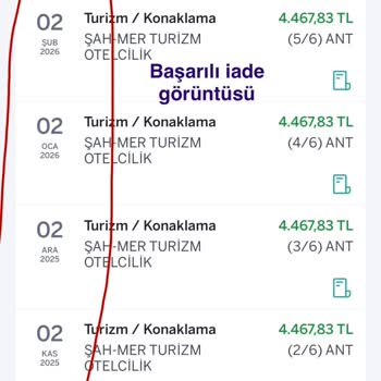 Tam Ödenen Harcama İadesinin Tek Seferde Yansıtılamaması Müşteriyi Mağdur Etti