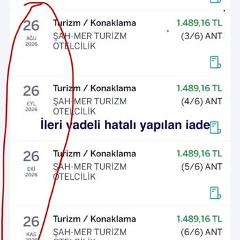 Tam Ödenen Harcama İadesinin Tek Seferde Yansıtılamaması Müşteriyi Mağdur Etti