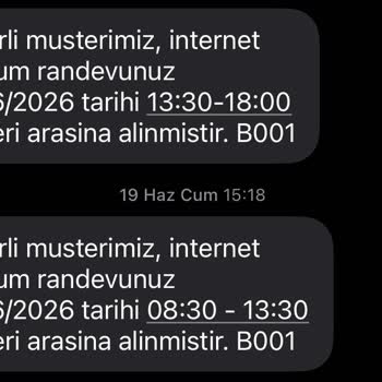 Kurulum Ekibi Henüz Gelmedi, Net Tarih Talep Ediyorum