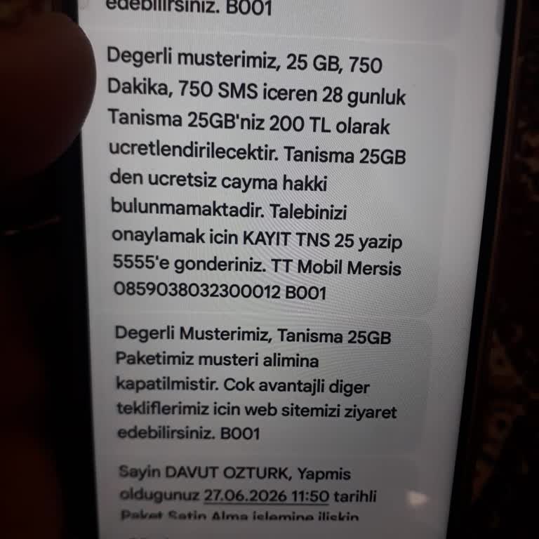 200 TL Kampanya Paketi Tekrar Tanımlanmalı Ve 300 TL Fazla Ödeme Geri İade Edilmeli