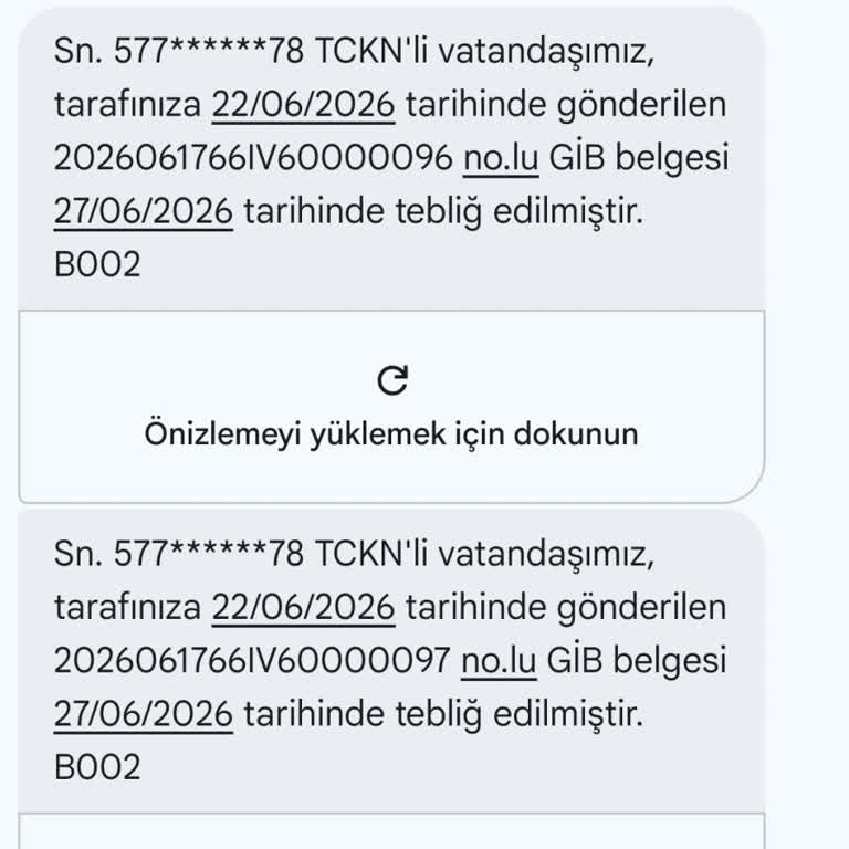 Kişisel Verilerimin Başkasına Ait Olduğu Yanlış E‑Tebligat SMS'leri