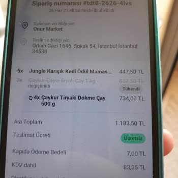 Onur Market’te Ürün Değişikliği Ve Fiyat Yanıltması