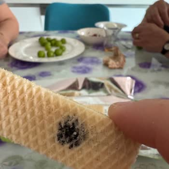 Torku Antep Fıstıklı Gofretten Boya Parçası Çıktı Gıda Güvenliği İhlali
