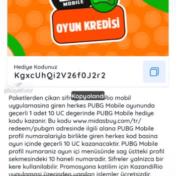 Midasbuy UC Yükleme Hatası