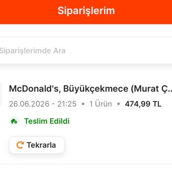 Migros Yemek'te Teslim Edildi Olarak İşlenen Siparişin İadesi Yok