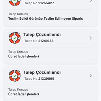 Migros Yemek'te Teslim Edildi Olarak İşlenen Siparişin İadesi Yok