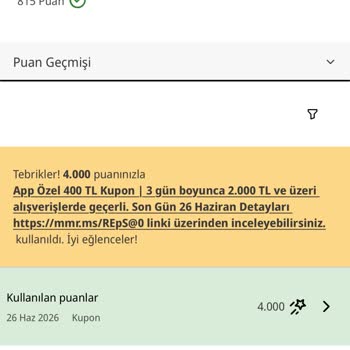 Media Markt Mobil Uygulamasında Geri Tuşu Nedeniyle Kayıp 400 TL Puan