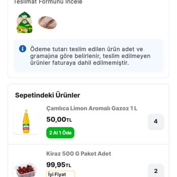 Migros Sanal Market'te Aksaray Ereğli Kapı Şubesinden Sürekli Eksik Ve Kırık Teslimatlar