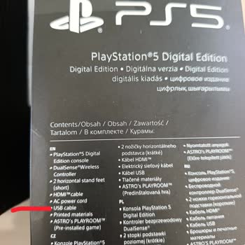 PS5 İçin Eksik USB Kablosu Ve Fazladan Power Kablo Gönderimi