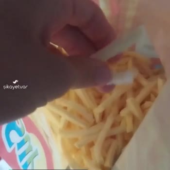 Superfresh Donuk Patates Çok Yumuşak Ve Buz Parçası Var İçinde Hep