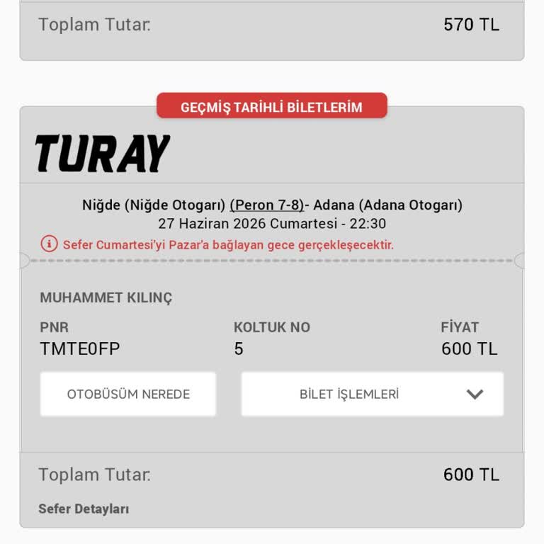 Araç Gecikmesi Ve Bilet İptal Edilememesi Yolcuyu Mağdur Etti