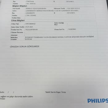 Sürekli Arızalı Philips TV Ve Yetkili Servisin Yetersiz Açıklamaları