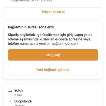 Teslim Edildiği Görünen Kamp Sandalyesi Elime Ulaşmadı