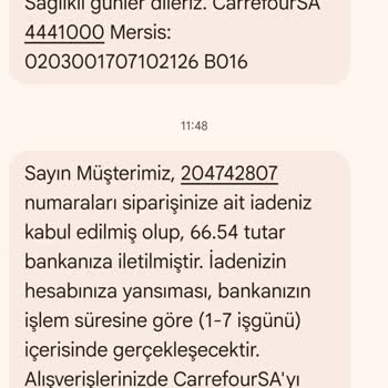 Alınan 5 Paket İçin 6 Paket Ücretinin Tam İadesi Talebi