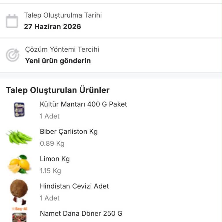 Migros Hemen'de Eksik Ürün Teslimi Ve Cevapsız Müşteri Desteği