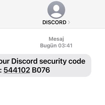 Discord Doğrulama SMS'iyle Telefon Numaramın İzinsiz Kullanımı