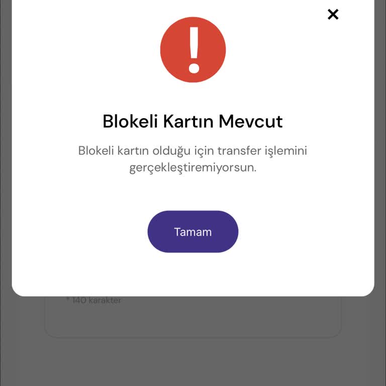 Tami Kartımda Tekrarlanan Blokaj Ve Para Transferi Engeli