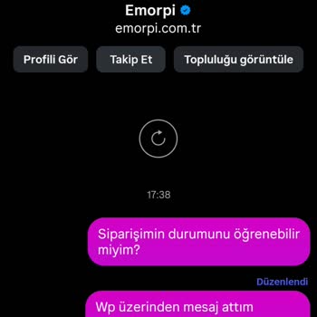 Siparişim Kargoya Verilmedi Ve Hiçbir İletişim Sağlanmadı