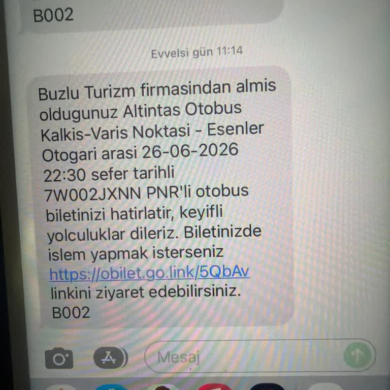 Buzlu Turizm Otobüs Otogara Hiç Girmedi Ve Beni Almadan Yola Devam Etti