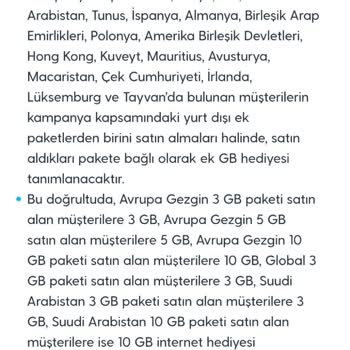 Romanya’da 10 GB Hediye İnternet Alınamaması Ve Kampanya Şartları İhlali