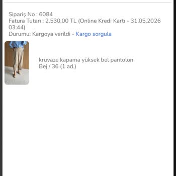 Vog Storee İade Sorunu!