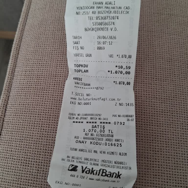 Bolu Türk Mutfağı Şikayeti