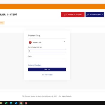 KPSS Başvurusu İçin Kullanıcı Adı Ve Şifre Hatası Nedeniyle Sisteme Giriş Engellendi