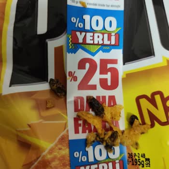 Patos Nachos Cipsinde Yabancı Cisim Bulunması Ve Gıda Güvenliği Endişesi