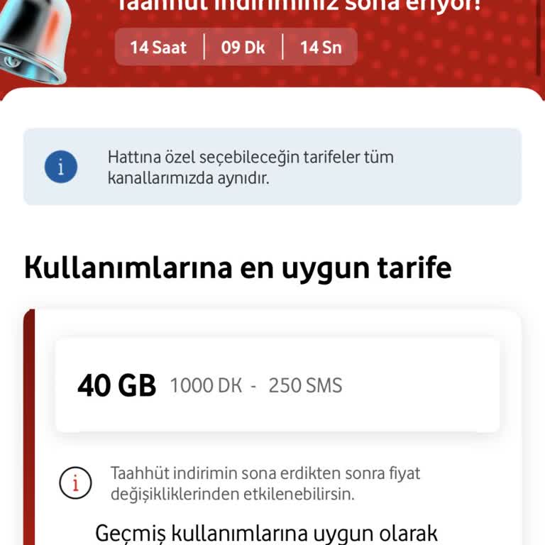 20 Yıllık Müşteriye Uygun Olmayan Tarife Teklifi