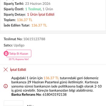 Üç Kat Artan Fiyatla Sipariş Bildirimsiz İptal Edildi