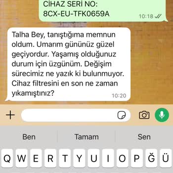 Dyson V12 Cihazındaki Sürekli Filtre Uyarısı Ve Değişim Talebimin Reddedilmesi