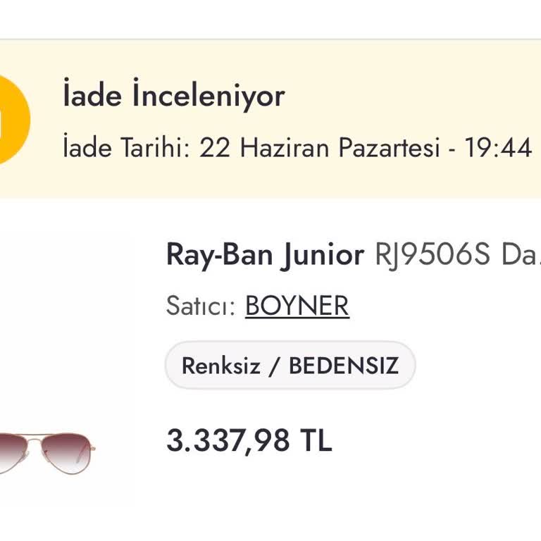 Boyner'de Güneş Gözlüğü İadesi Sürecinde Uzun Gecikme