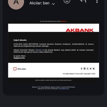 Akbank Kredi Kartı Yurt Dışı Yetkisiz İşlem İçin Acil Çözüm Talebi