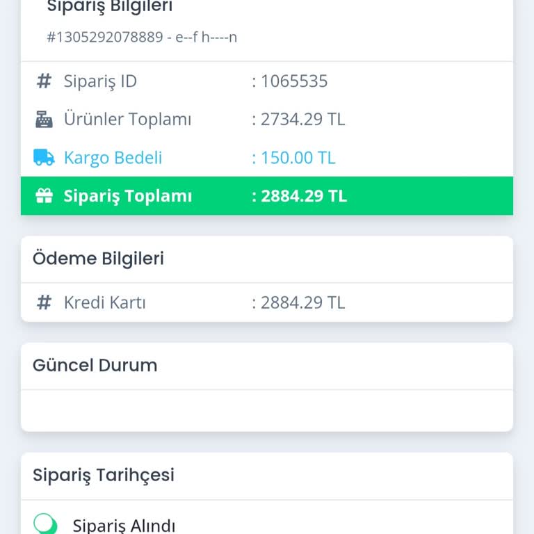 Siparişim Kargoya Verilmedi Ve Güven Sorunu