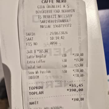 Caffé Nero Hesabım Engellenmiş!