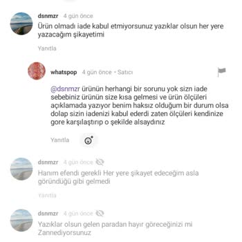 Satıcı Yanlış Bilgi Verdi Ve Yorumları Sildi, Dolap İade Talebimi Reddetti