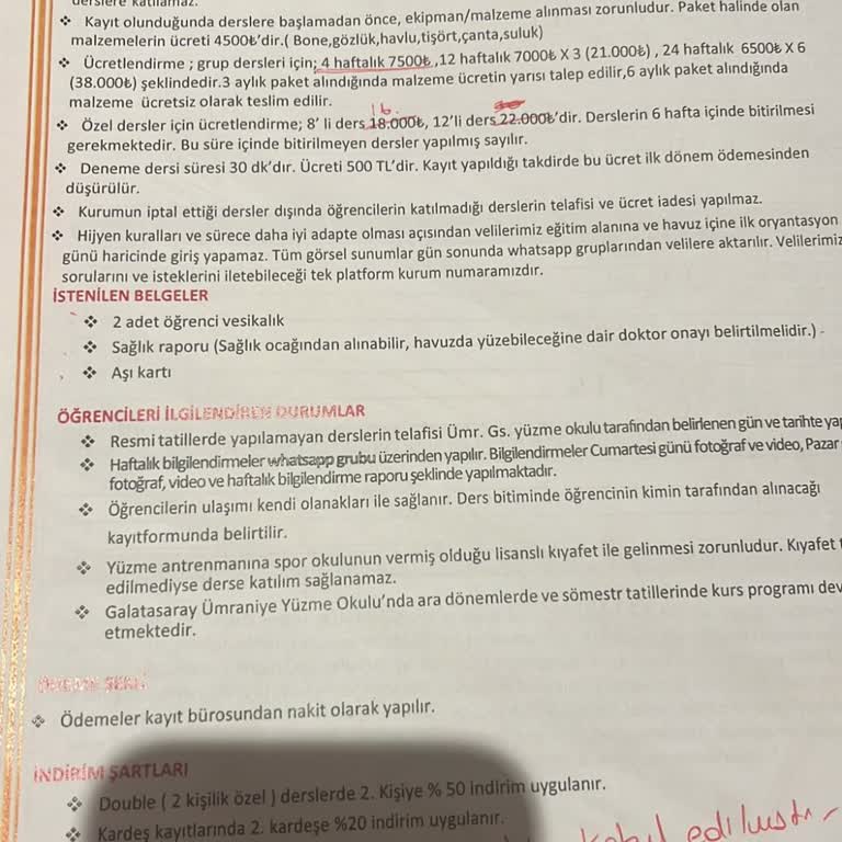 Tam Ekipman Teslimi Yapılmadığı İçin Ücret İadesi Talebi